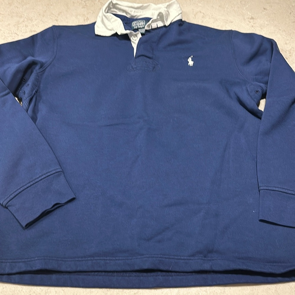 POLO RALPH LAUREN COLLARED SWEATSHIRT